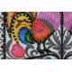 Mini Bead embroidery kit Two cockerels