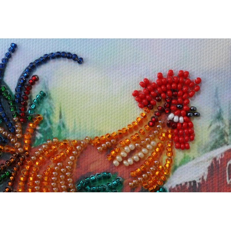 Mini Bead embroidery kit Happy Christmas