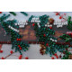 Mini Bead embroidery kit Happy Christmas