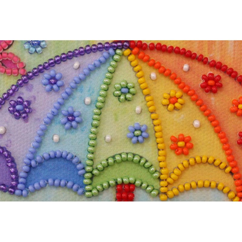 Mini Bead embroidery kit Summer rain