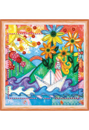 Mini Bead embroidery kit The voice of the stream