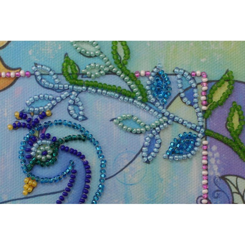 Mini Bead embroidery kit Luck bird