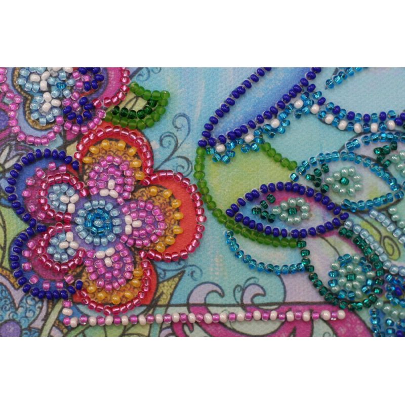 Mini Bead embroidery kit Luck bird