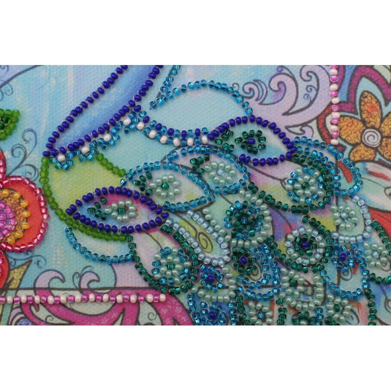 Mini Bead embroidery kit Luck bird