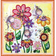 Mini Bead embroidery kit Colored moths