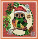 Mini Bead embroidery kit Christmas motif