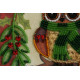 Mini Bead embroidery kit Christmas motif