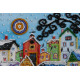 Mini Bead embroidery kit Bright houses