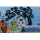 Mini Bead embroidery kit Bright houses