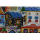 Mini Bead embroidery kit Bright houses