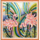 Mini Bead embroidery kit Pink flamingos