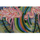 Mini Bead embroidery kit Pink flamingos