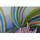 Mini Bead embroidery kit Pink flamingos