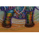 Mini Bead embroidery kit Neon elephant