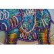 Mini Bead embroidery kit Neon elephant