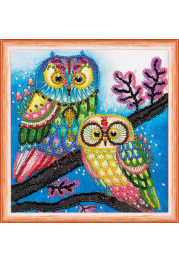 Mini Bead embroidery kit Night couple