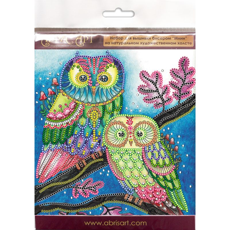 Mini Bead embroidery kit Night couple