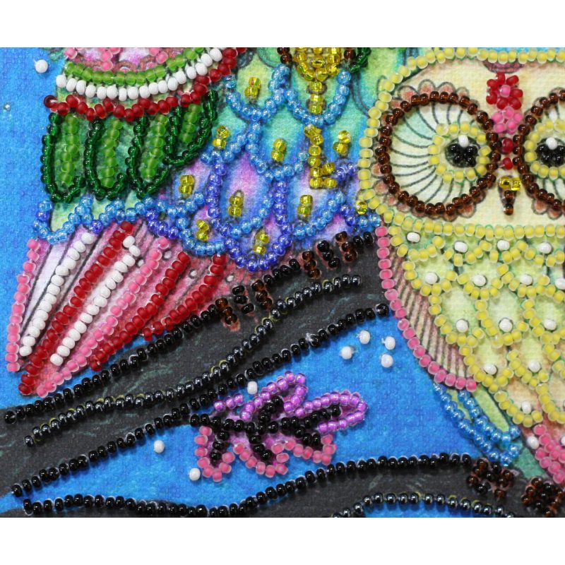 Mini Bead embroidery kit Night couple
