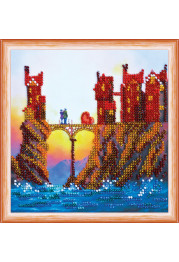 Mini Bead embroidery kit Hearts connection