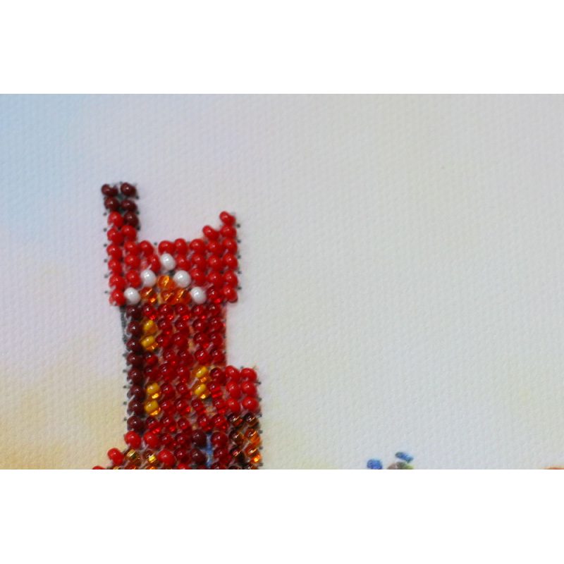 Mini Bead embroidery kit Hearts connection