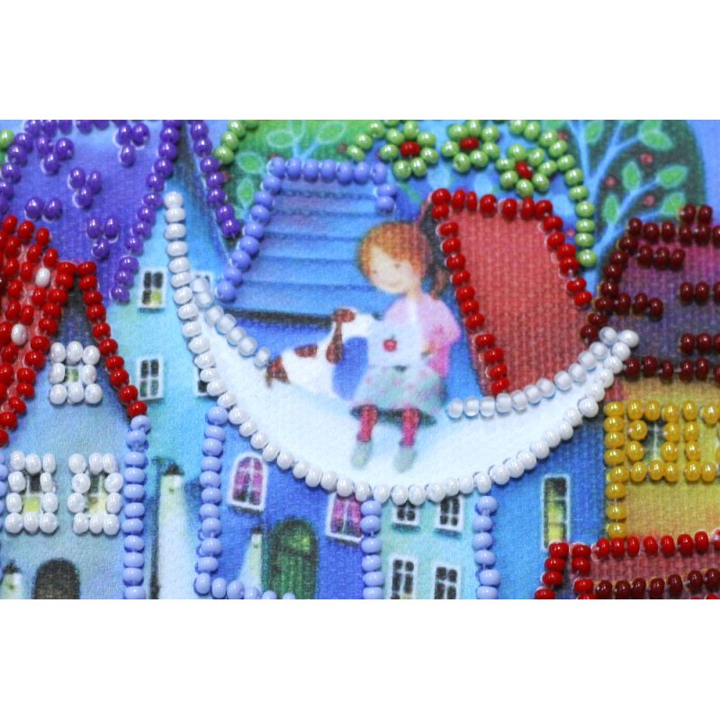 Mini Bead embroidery kit Moon  melody