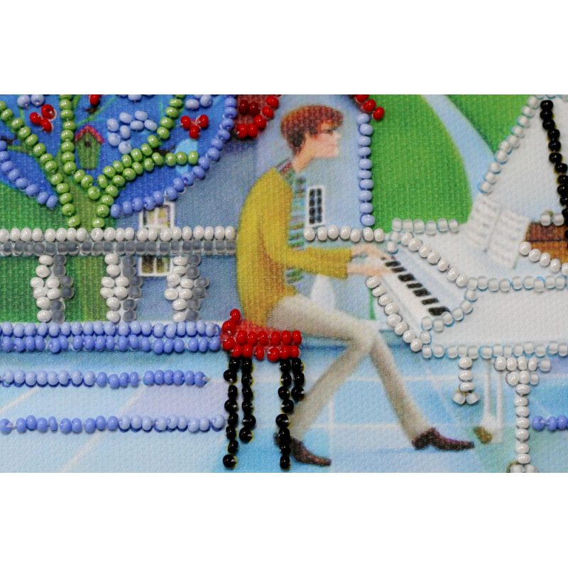 Mini Bead embroidery kit Moon  melody