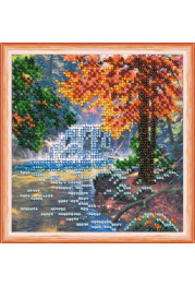 Mini Bead embroidery kit At the waterfall