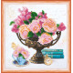 Mini Bead embroidery kit Garden flowers