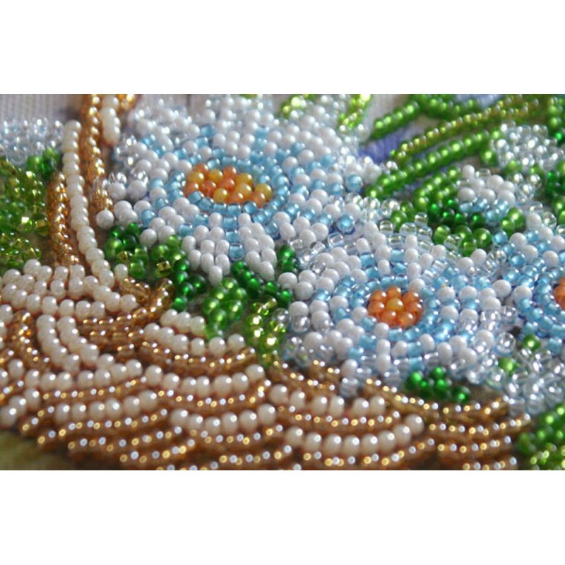 Mini Bead embroidery kit Summer bouquet
