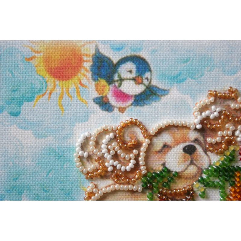 Mini Bead embroidery kit In to the happiness