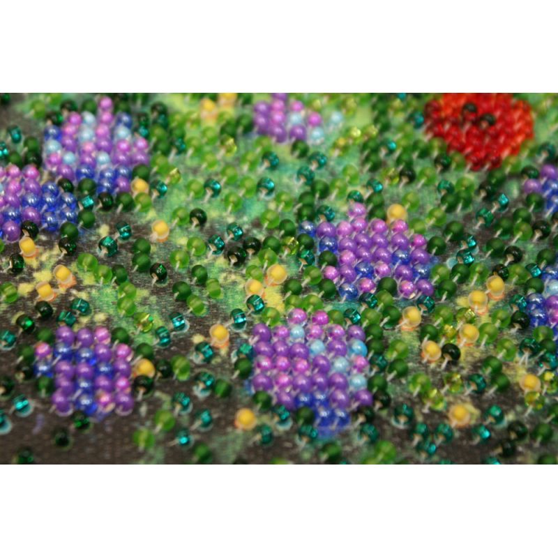 Mini Bead embroidery kit Wild field