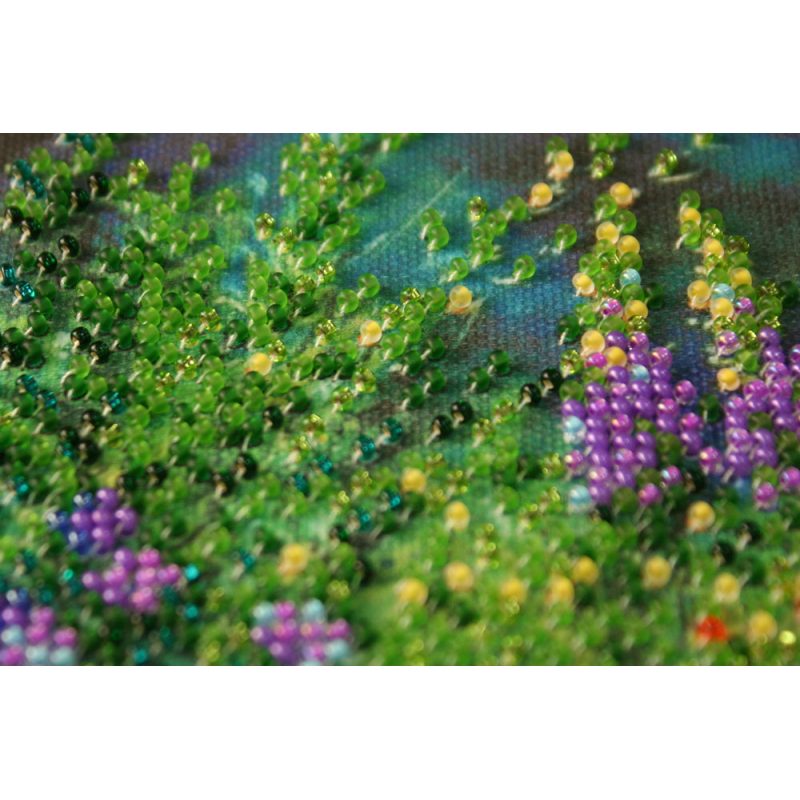 Mini Bead embroidery kit Wild field