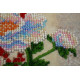 Mini Bead embroidery kit White flower