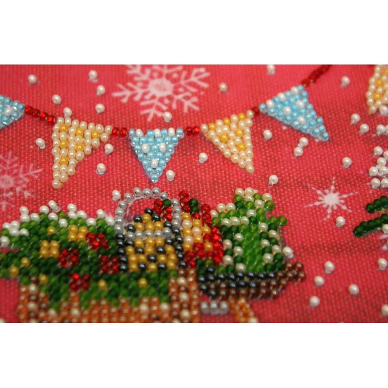 Mini Bead embroidery kit Holiday time