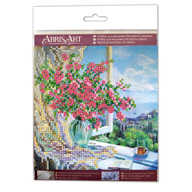 Mini Bead embroidery kit Sea outside the window