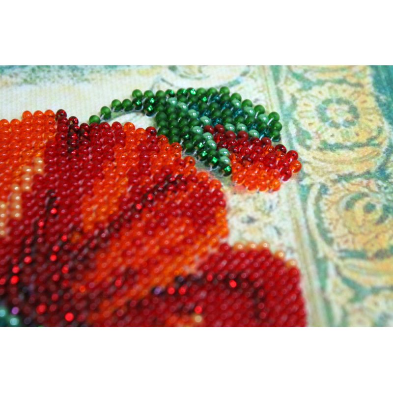 Mini Bead embroidery kit Red velvet