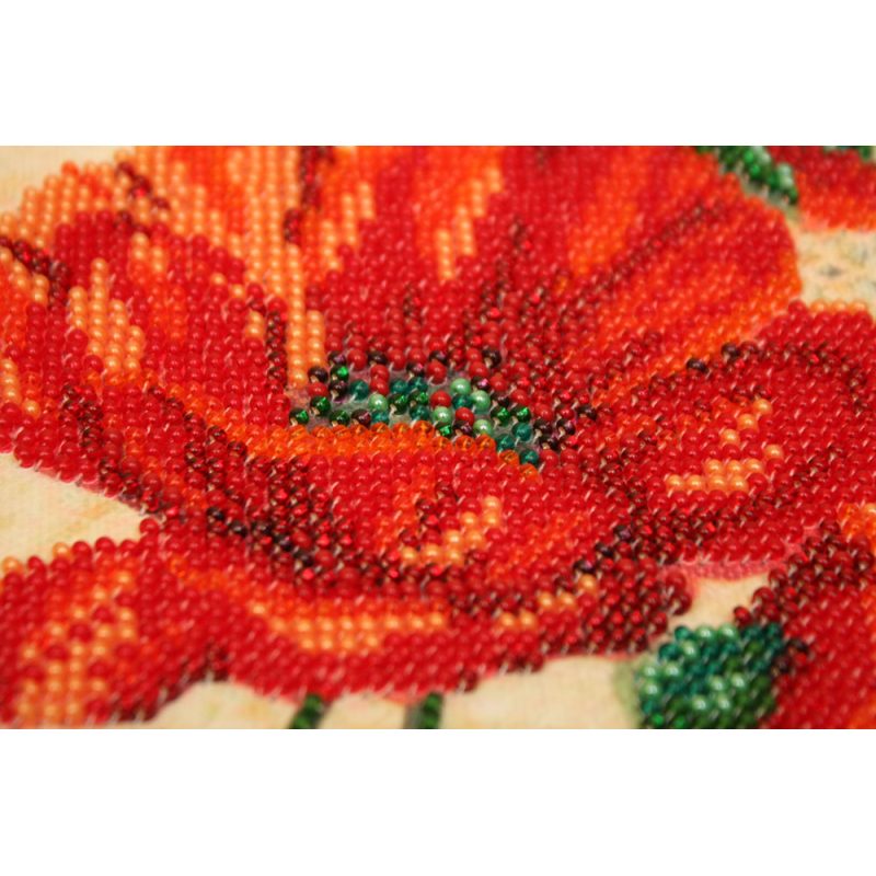 Mini Bead embroidery kit Red velvet