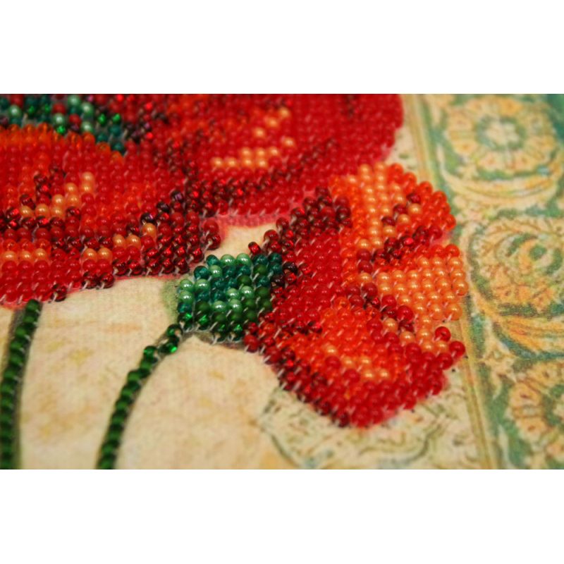 Mini Bead embroidery kit Red velvet