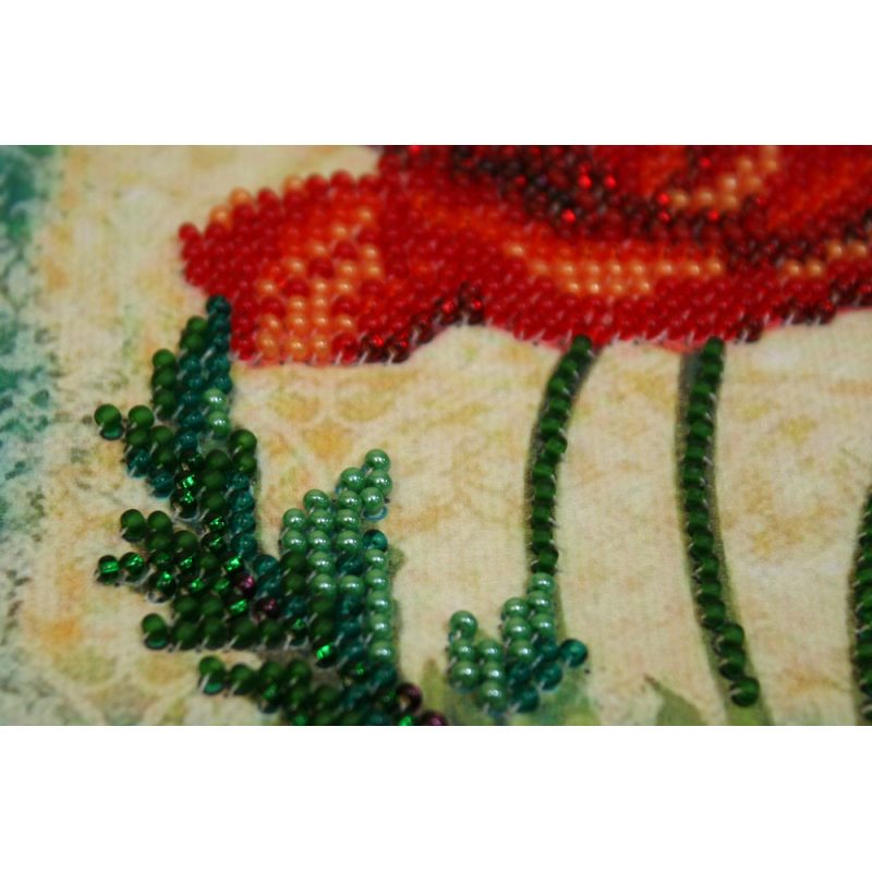 Mini Bead embroidery kit Red velvet