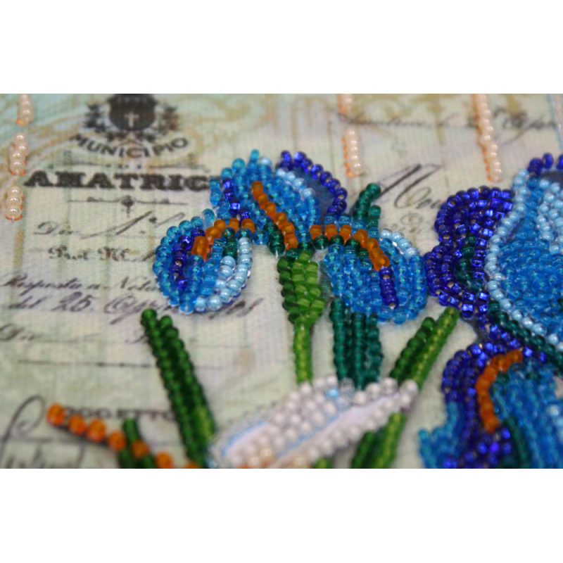 Mini Bead embroidery kit Ultramarine