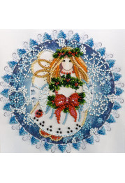 Mini Bead embroidery kit Christmas angel