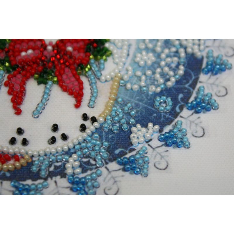 Mini Bead embroidery kit Christmas angel