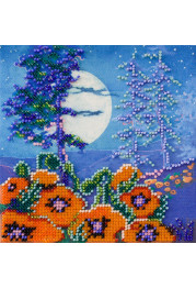 Mini Bead embroidery kit Full moon