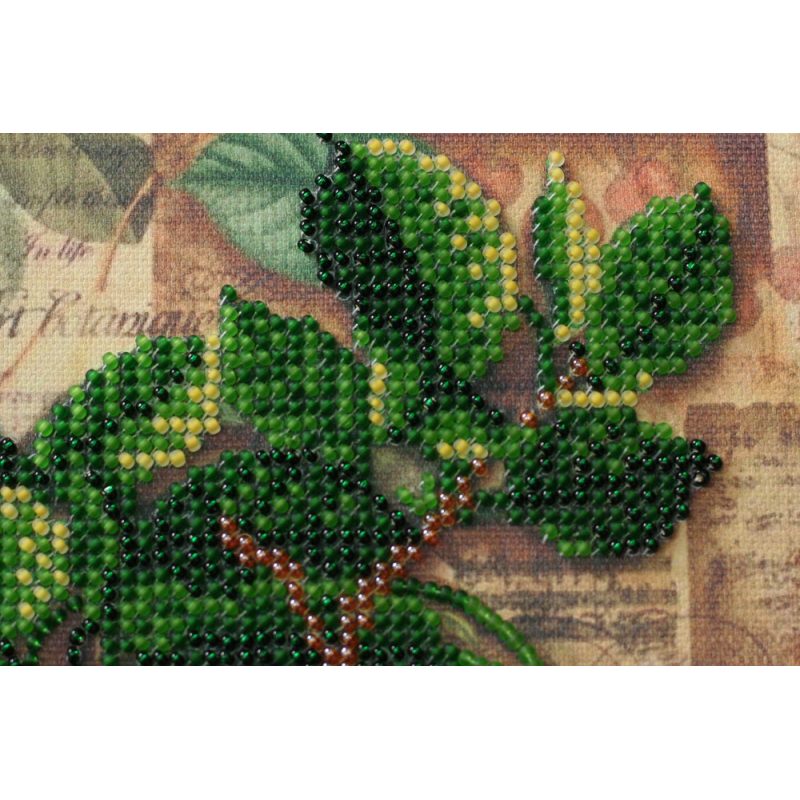 Mini Bead embroidery kit Cherry twig