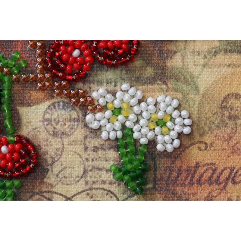 Mini Bead embroidery kit Cherry twig
