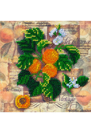 Mini Bead embroidery kit Apricot branch