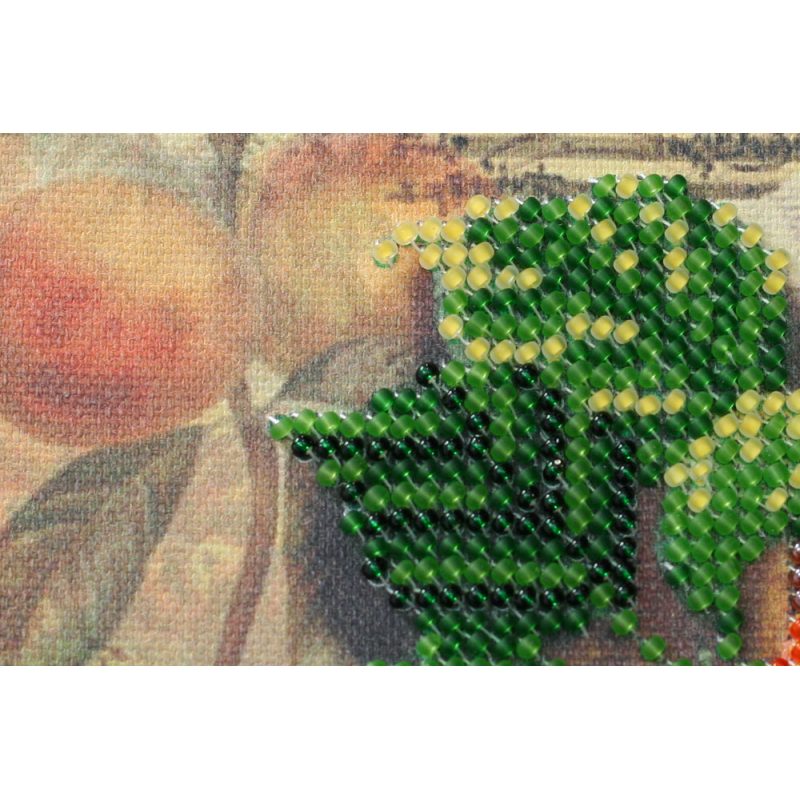 Mini Bead embroidery kit Apricot branch
