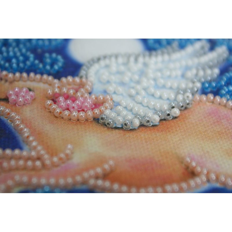 Mini Bead embroidery kit Flying pig