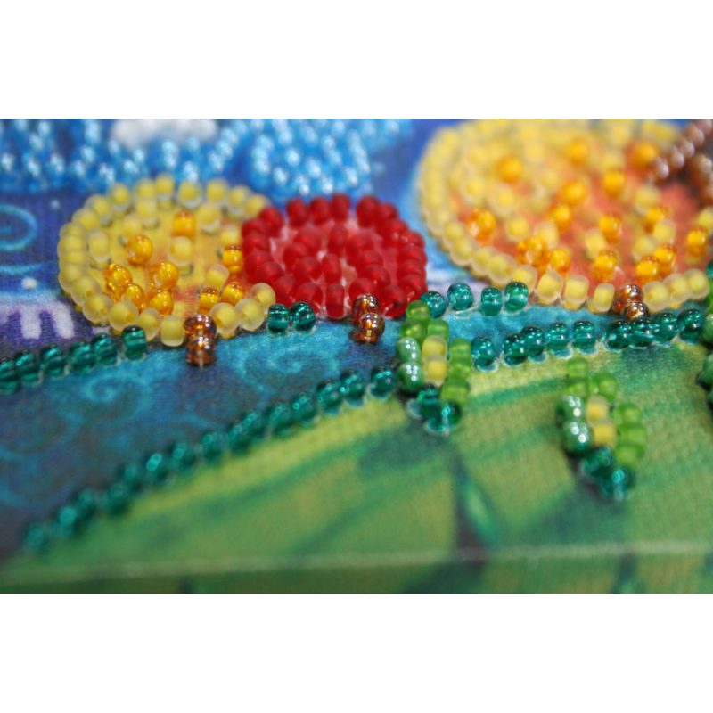 Mini Bead embroidery kit Flying pig