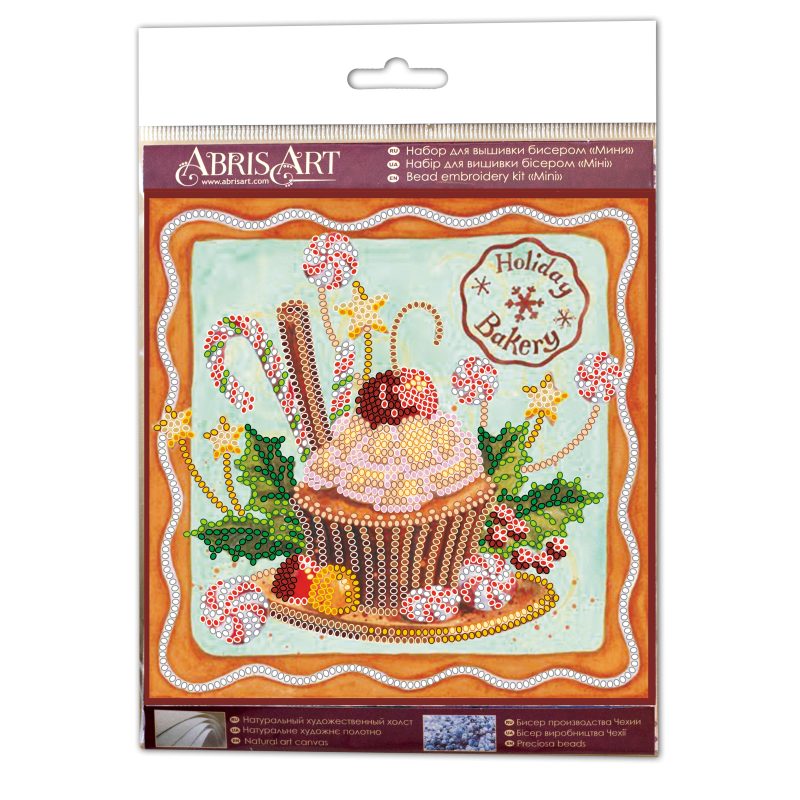 Mini Bead embroidery kit Holiday sweets